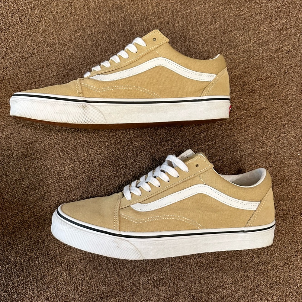 VANS Beige UA Old Skool Shoes Men’s Size 10.5